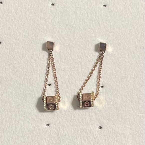 Coach Tricolor Drop Earrings - Picture 1 of 3